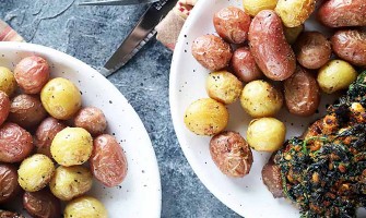 Steaks with Spinach, Feta, and Sun-Dried Tomato Pesto
