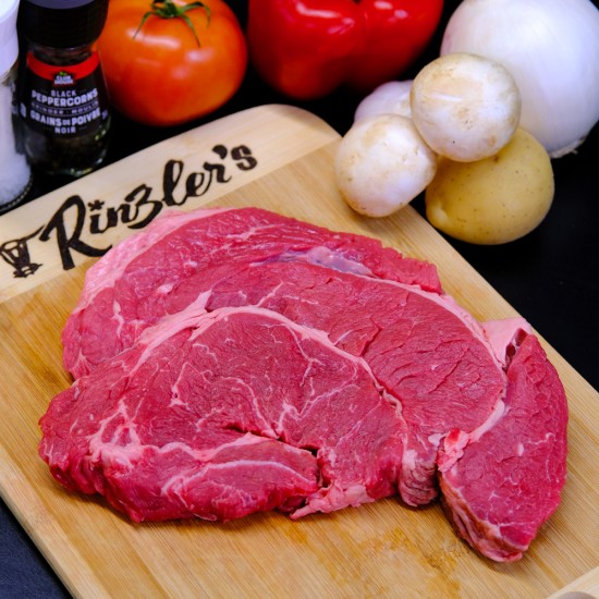 Boneless Blade Simmering Steak ($8.99/lb)