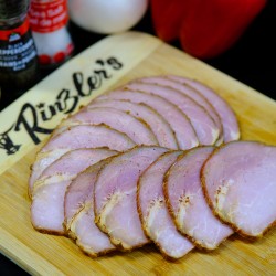 Back Bacon by Rinzler's ($6.49/lb)