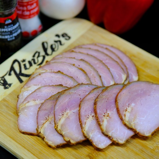 Back Bacon by Rinzler's ($6.49/lb)