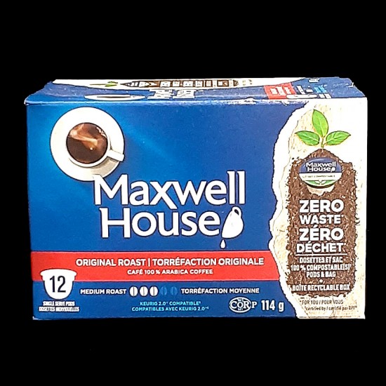 Maxwell House Original Roast Coffee Pods (12 Count)