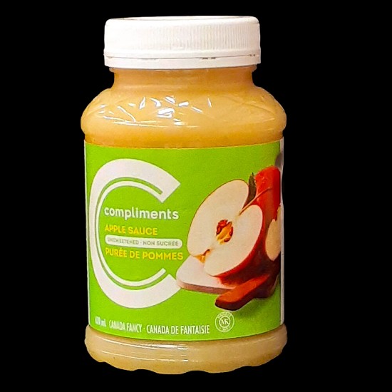 Compliments Apple Sauce (Unsweetened) (620ml)