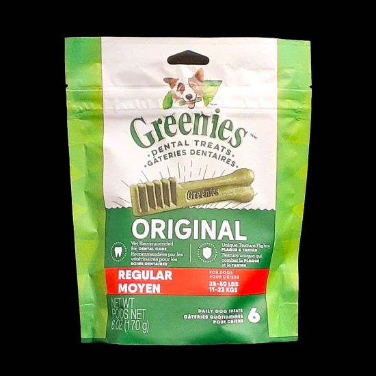 Greenies Original Regular Dental Dog Treats (170g)