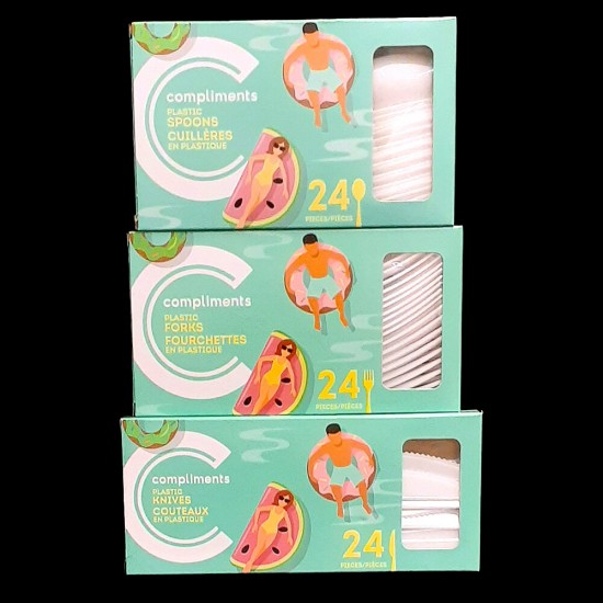 Compliments Plastic Cutlery (24 Count)