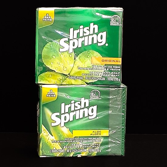 Irish Spring Aloe Bar Soap (3-Pack) (90g Bars)