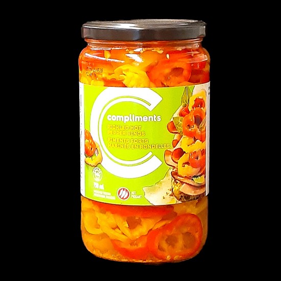 Compliments Pickled Hot Pepper Rings (750ml)