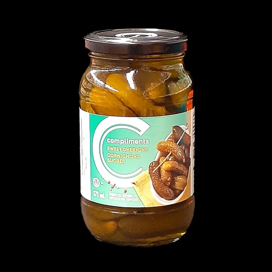 Compliments Sweet Gherkins (375ml)
