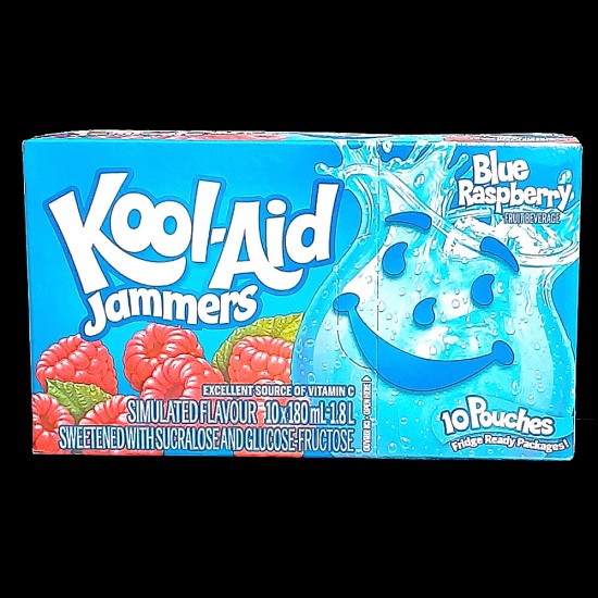 Kool-Aid Jammers Blue Raspberry (10 x 180ml)