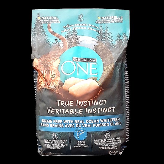 Purina One True Instinct Grain Free with Real Ocean Whitefish Cat Food (1.45kg)
