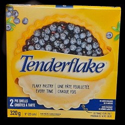 Tenderflake Deep Dish Pie Shells Blueberry (320g) (9") (2 Shells)