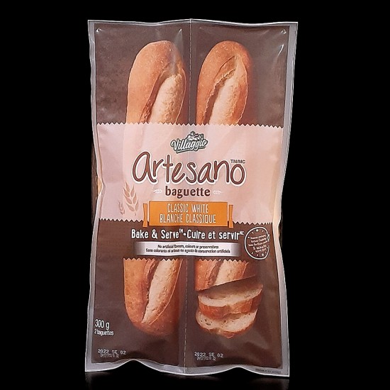 Villaggio Artesano Classic White Baguettes (300g)