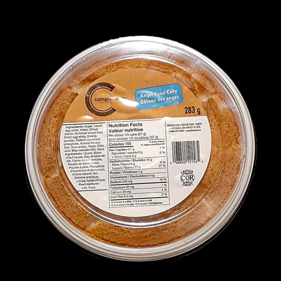 Compliments Angel Food Cake (283g)
