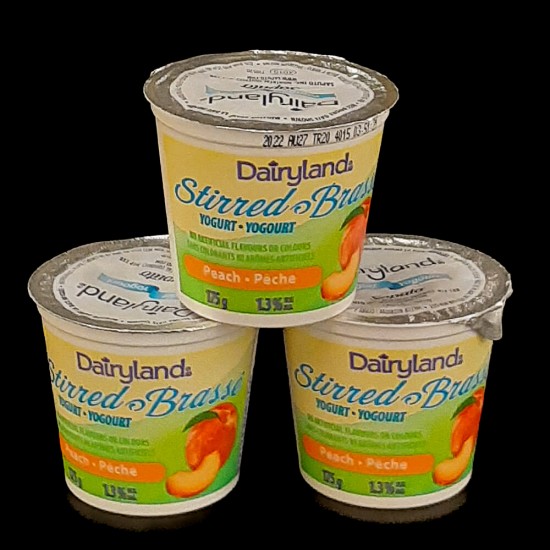 Dairyland Peach Yogurt Cups (175g)