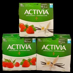 Activia Yogurt Cups (8 x 100g)