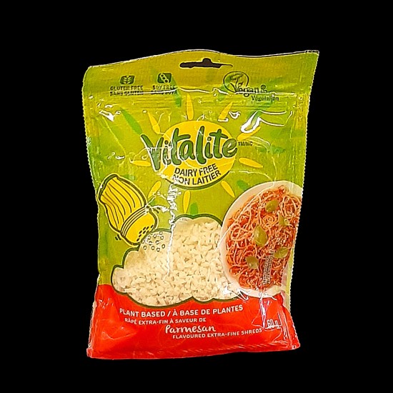 Vitalite Dairy Free Extra Fine Parmesan Shredded Cheese (60g)