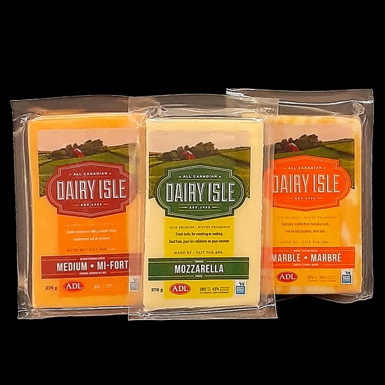 All Canadian Dairy Isle Cheese Blocks (270g)