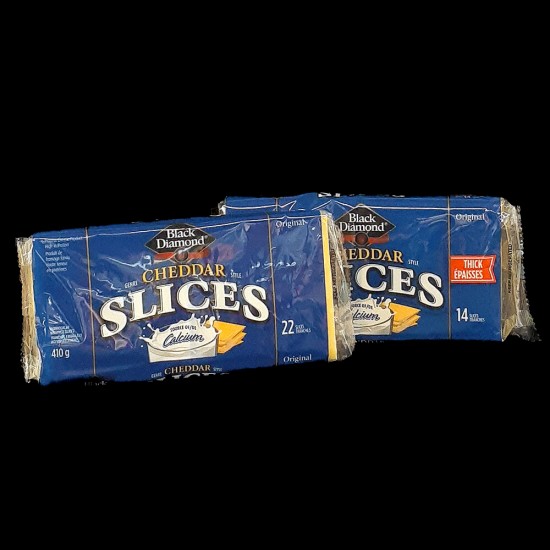 Black Diamond Cheddar Cheese Slices (410g)