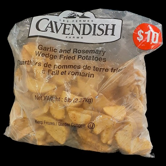 Cavendish Farms Garlic & Rosemary Fried Potato Wedges (2.27kg)