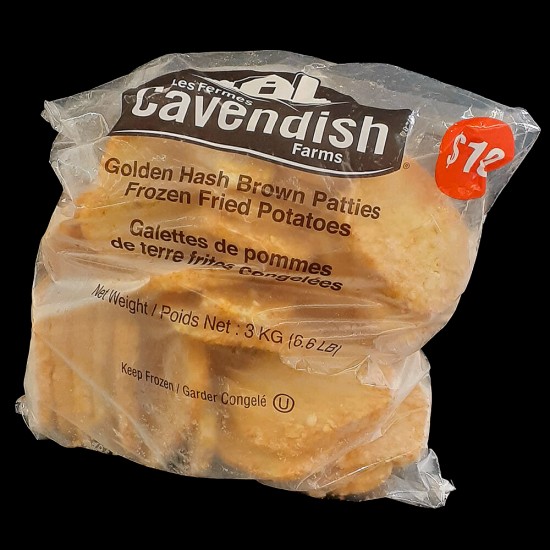 Cavendish Farms Golden Hash Brown Patties (3kg)