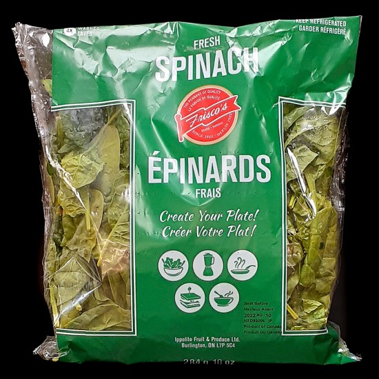 Fresh Spinach (284g Bag)
