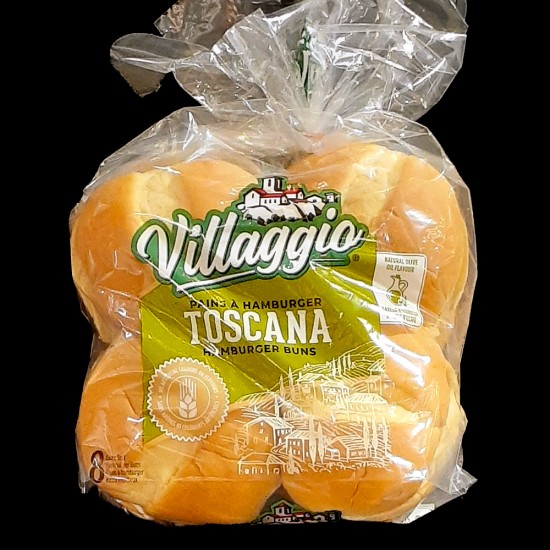 Villaggio Toscana Hamburger Buns (8 Buns)
