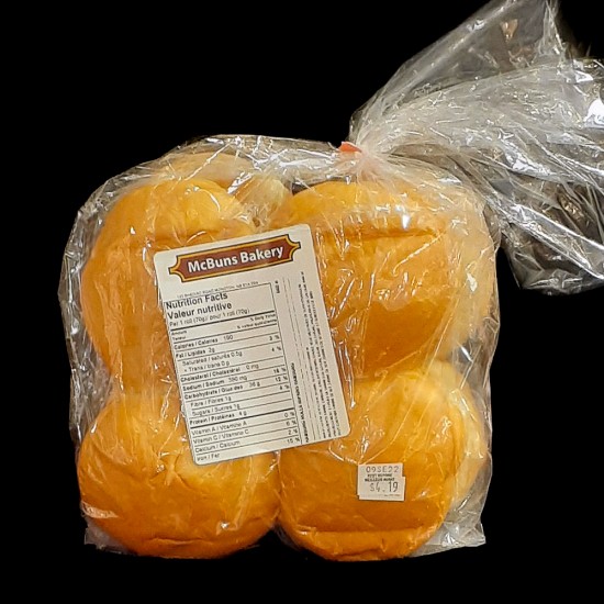 McBuns Bakery Hamburger Buns (8 Pack)