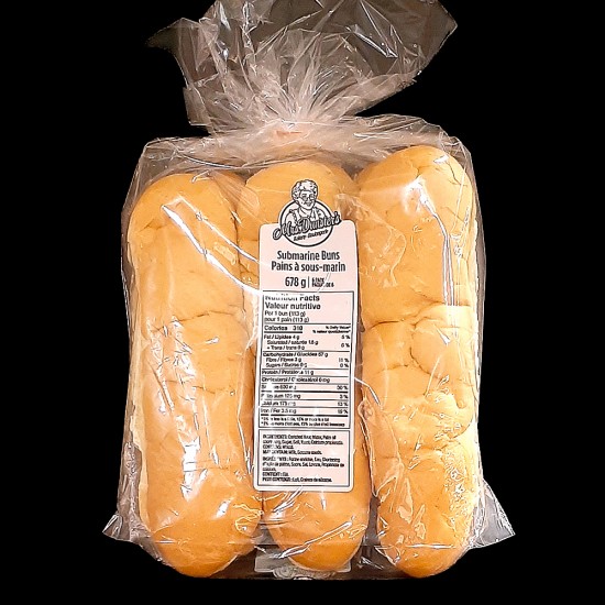Mrs. Dunster's 10" Sub Buns (6 Pack)
