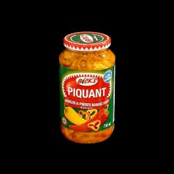 Bick's Hot & Spicy Pickled Hot Banana Pepper Rings (750ml)