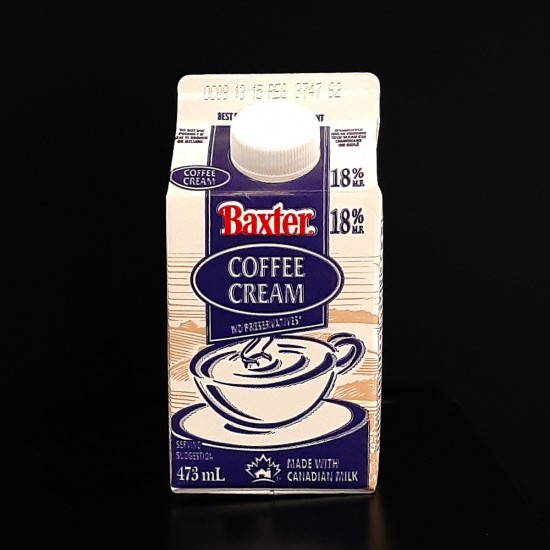Baxter Coffee Cream 18% (473ml)