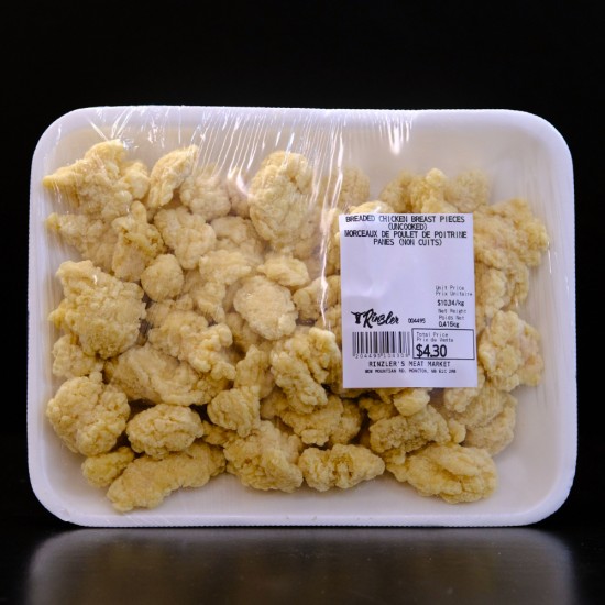 Breaded Chicken Breast Pieces (Uncooked) ($4.69/lb)