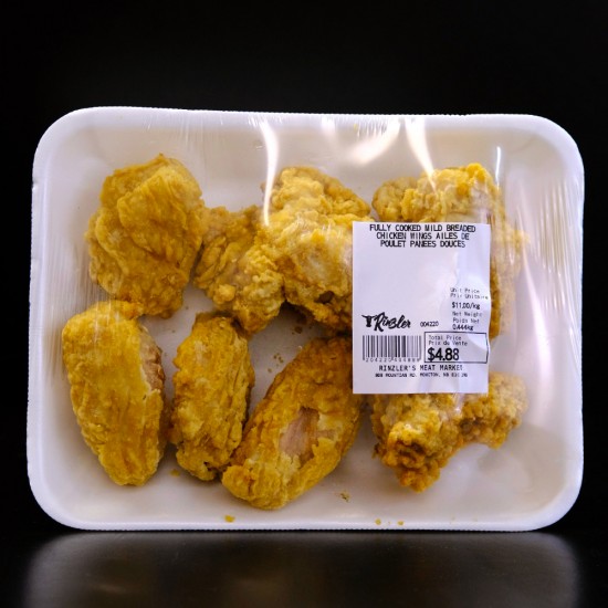 Breaded Chicken Wings (Mild) (Cooked) ($4.99/lb)