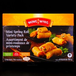 Wong Wing Mini Spring Roll Variety Pack (15 Mini Rolls) (360g)