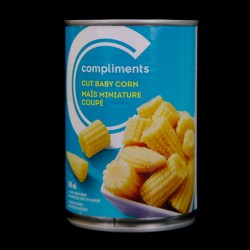 Compliments Cut Baby Corn (398ml)