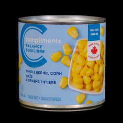 Compliments Whole Kernel Corn (Salt-Free) (341ml)