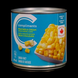 Compliments Peaches & Cream Whole Kernel Corn (341ml)
