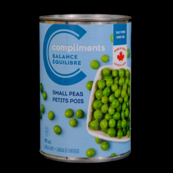 Compliments Balance Small Peas (Salt-Free) (398ml)