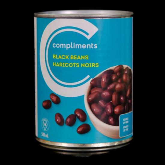 Compliments Black Beans (540ml)