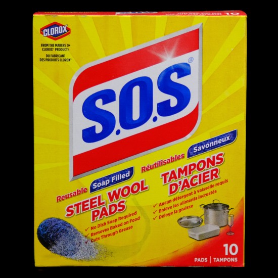 S.O.S. Steel Wool Pads (4 Pads)