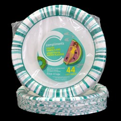 Compliments Coated Paper Plates (44 Count) (8.5in)