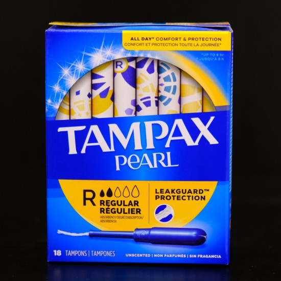 Tampax Pearl Regular Tampons (18 Count)