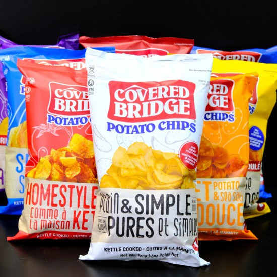 Covered Bridge Kettle Cooked Chips (170g)(Assorted)